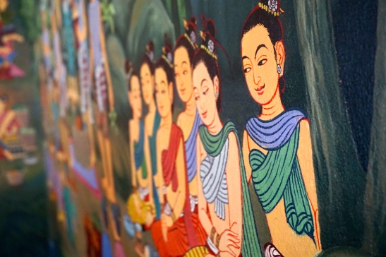 Chedi Luang wall art