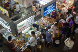 Fresh food stalls