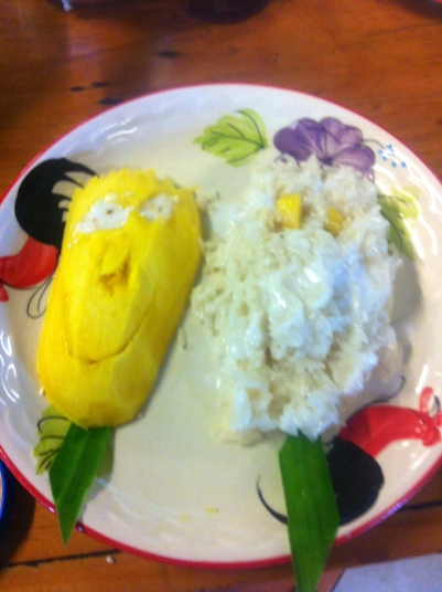 My mango & sticky rice!